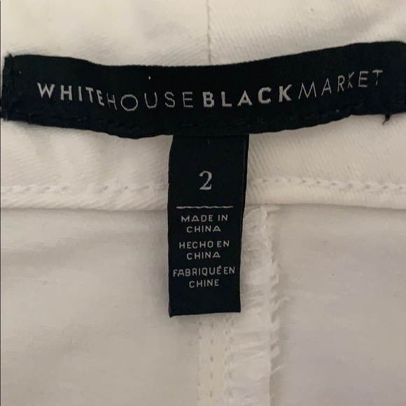 White House Black Market Distressed Denim Skirt - Picture 6 of 12